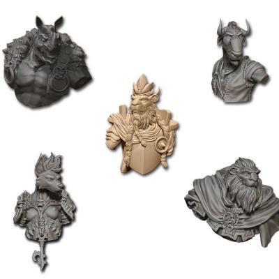 5 bustes Khârn-Âges 25mm